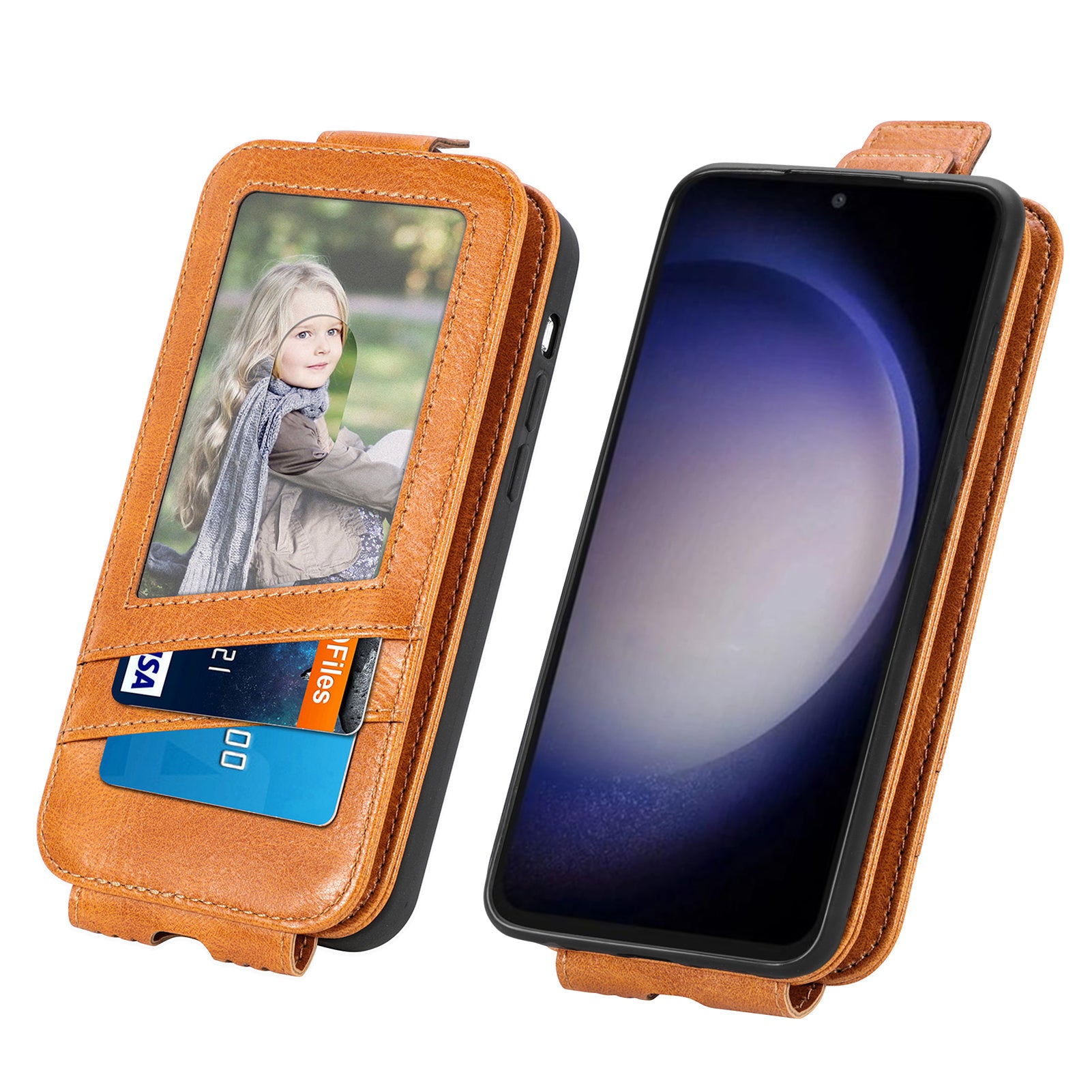 For Samsung Galaxy S23 FE PU Leather Stand Vertical Flip Phone Cover Wallet Protective Phone Case For Samsung Galaxy S23 FE PU Leather Stand Vertical Flip Phone Cover Wallet Protective Phone Case